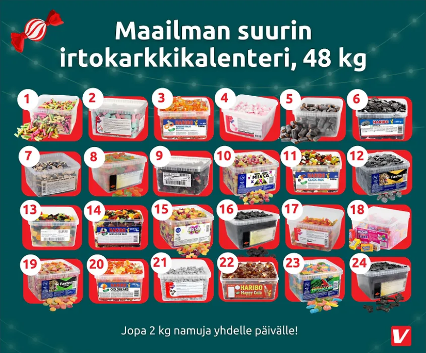 Miten Valita Irtokarkki Joulukalenteri